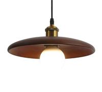 Japanese Style Solid Wood Hanging Lamp Lampshade E27 Screw Single-Head Chandelier Flush Mount Ceiling Pendant | Bedroom, Dining Room, Corridor Decoration Light Fixtures(B)