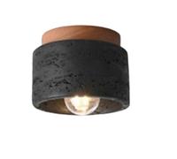 Japanese Style Wabi-Sabi Ceiling Light E27 Three Color Dimming for Kitchen Hallway Living Room Stud