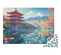 Japanese Temple Scenery Jigsaw Puzzle Impossibili 1000 Pezzi Decorazione Per La Casa. Giochi Rilassamento E Intelligence Per Adulti E Ragazzi Da 14 Anni 70x50cm/1000pcs