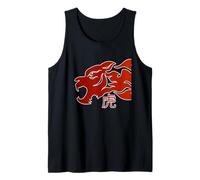 Japanese Tiger Red Flame Design for Men Year of The Tiger Canotta
