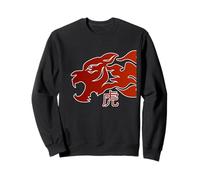 Japanese Tiger Red Flame Design for Men Year of The Tiger Felpa