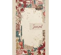 Japanese Vintage Junk Journal, 6x9 Aesthetic Notebook with Cherry Blossoms and Aged Paper, Scrapbook for Writing & Art