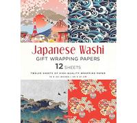 Japanese Washi Gift Wrapping Papers - 12 Sheets: 18 x 24 inch (45 x 61 cm) Wrapping Paper