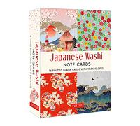 Japanese Washi Note Cards: 16 Folded Blank Cards with 17 Envelopes