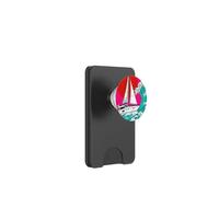 Japanese Wave Sailboat Sailing Boating Club Sailor PopSockets PopWallet per MagSafe