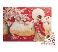 Japanese Woman in Kimono Puzzle Giochi 1000 Pezzi Regalo Per Amore E Amico Arte Interesting Puzzle Adulti Idea Regalo Per 70x50cm/1000pcs