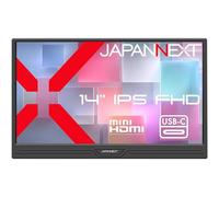 JAPANNEXT 14in IPS FHD Mobile Monitor USB-C miniHDMI HDR FreeSync Smart Case