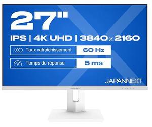 JAPANNEXT 68,5 cm JN-IPS270UHD60F-C65W-HSP-W HDMI/DP UHD
