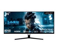 JAPANNEXT Gaming Monitor 144Hz Compatibile HDMI DP 34 pollici / UWQHD (3440...