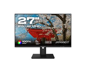 JAPANNEXT JN-IPS270UHD60F MONITOR, 27 ", UHD 4K, 3840 x 2160 Pixels, tempo di risposta 5 ms, refresh rate 60 Hz