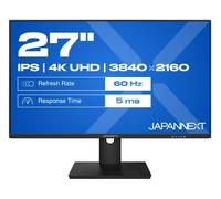 JAPANNEXT JN-IPS270UHD60F Monitor PC 68,6 cm (27") 3840 x 2160 Pixel 4K Ultra HD LED Nero [JN-IPS270UHD60F]