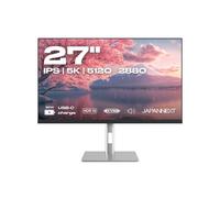JapanNext Monitor 27" IPS 5K (5120x2880) | HDR | Ricarica tramite USB-C (90W) Altezza e inclinazione regolabili (HSP) Altoparlanti | sRGB 100% G-Sync/FreeSync | Garanzia 2 anni | JN-IPS275K-HSPC9