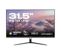 JapanNext Monitor 31.5" IPS 4K UHD (3840x2160) | Tecnologia HDR | Inclinazione regolabile Altoparlanti integrati Compatibilità VESA | sRGB 100% G-Sync/FreeSync | Garanzia 2 anni | JN-IPS315UHDR