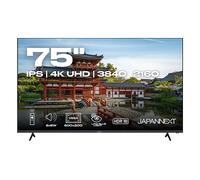 JapanNext Monitor Grande Formato 75" IPS 4K UHD (3840x2160) | HDR | Altoparlanti integrati (8Wx2) | G-Sync/FreeSync | Garanzia 2 anni | JN-IPS7500UHDR-U