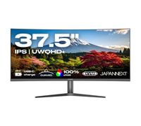 JapanNext Monitor Curvo 37,5" IPS UWQHD+ (3840x1600) | HDR | Ricarica via USB-C (65W) Altezza e inclinazione regolabili Altoparlanti integrati | 100% sRGB G-Sync/FreeSync | JN-IPSC3752UWQHDPR-H-C65W