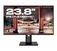 JapanNext Monitor 23.8" IPS Full HD (1920x1080) | HDR | Ricarica tramite USB-C (65W) Altezza e inclinazione regolabili (HSP) Altoparlanti | G-Sync/FreeSync | Garanzia 2 anni | JN-IPS238FHDR-C65W-HSP
