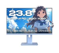 JapanNext Monitor Gaming 23,8" IPS Full HD (1920x1080) 120Hz 0.5ms Blu Pastello | Altezza/inclinazione regolabili(HSP) Altoparlanti integrati G-Sync/FreeSync | Garanzia 2 anni | JN-IPS238G120F-HSP-BB