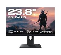 JapanNext Monitor Gaming 23,8" IPS Full HD (1920x1080) 200Hz 0.5ms | Altezza e inclinazione regolabili Altoparlanti integrati | G-Sync/FreeSync | Garanzia 2 anni | JN-I238FHD200F