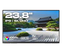 JAPANNEXT Schermo PC portatile 23.8" IPS 4K UHD (3840x2160) | HDR | Ricarica tramite USB-C(65W) Altoparlanti integrati | G-Sync/FreeSync | JN-MD-IPS238U-C6