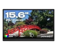 JAPANNEXT Schermo portatile touch 15.6" IPS Full HD (1920x1080) | Altoparlanti integrati MiniHDMI(x1) USB-C(x1) Jack (x1) | G-Sync/FreeSync | JN-MD-i156F-T-LE