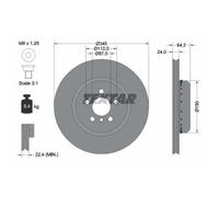 Japanparts Dischi Freno Posteriore Ventilazione Interna Due Parti Ø345 MM per