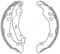 JAPANPARTS GF-0602AF Kit ganasce freni