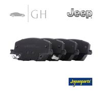JAPANPARTS - KIT PASTIGLIE / PATTINI / PASTICCHE FRENO ANT JEEP RENEGADE