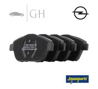 JAPANPARTS - KIT PASTIGLIE / PATTINI / PASTICCHE FRENO ANT OPEL CORSA F