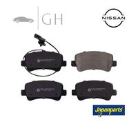 JAPANPARTS - KIT PASTIGLIE / PATTINI / PASTICCHE FRENO POST. NISSAN NV400