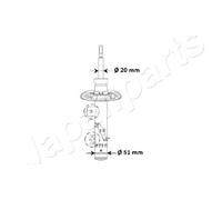 JAPANPARTS MM-00975 Ammortizzatore per CITROËN