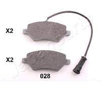 JAPANPARTS PA-028AF Kit pastiglie freni