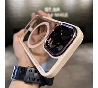 Japelessor Tinted Shockproof Magnetic for iPhone Case, for iPhone 15/14/13/12 PRO Max Magnetic Case (for iPhone 13 PRO Max,D-Pink)