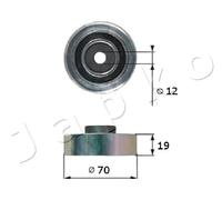 JAPKO 129815 Galoppino/Guidacinghia, Cinghia Poly-V per SUZUKI
