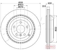 JAPKO Dischi Freno Posteriore Ø330 Mm Per Mercedes-Benz M-Class R-Class GL-Class