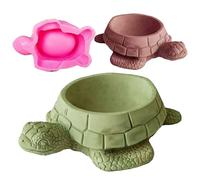 Japleed Stampi in silicone a forma di tartaruga, vaso per piante 3D in resina cemento cemento stampi per calcestruzzo, unico contenitore per candela a forma di animale, stampo per resina epossidica