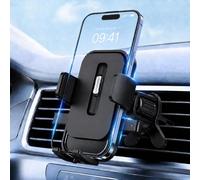 JAPORIA Porta Cellulare Auto, Supporto Telefono Auto Bocchette Aria, Cilascio con un Clic, 360° Rotazione Automobile, Gancio Super Stabile, Compatibile con Smartphone/GPS da 4-7"