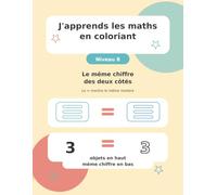 J'apprends les maths en coloriant: Niveau 8 - Le même chiffre des deux côtés