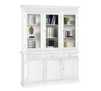 JAQUELINE - credenza con vetrina in legno massello