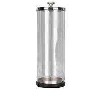 Jar Barattolo di Ammollo di Barbicidi con Grande capacità per Utensili Barbiere e Unghie - Barattolo Pulizia in Vetro con Copertura in Acciaio Inossidabile e Base Non Slittata per Forniture Salone