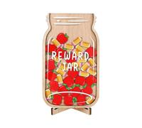 Jar Classroom - di gettoni in legno per un comportamento positivo, obiettivi con ricompense divertenti, strumento didattico per gli scolari, apprendimento di routine