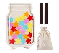 Jar di ricompensa Magnetica - Jar 200g con Stelle magnetiche | Grafico dei premi comportamentali per Bambini, Scheda premi Magnetica per Bambini per l'apprendimento della tavola da Strumento di