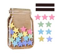 Jar di Ricompensa per Bambini - Grafico A Stelle Magnetiche | di Premi in Legno | Strumento di Gestione del Comportamento per Uso Domestico, Motivazione della Formazione del Vasino, Display in