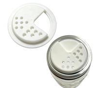 Jar Lids 2 Pieces - Adjustable Shaker Seasoning Dispenser Top Cover | Jar Lids | 2 Pieces Adjustable Shaker Seasoning Dispenser Top Cover | Canning Lids Wide Mouth | For Home Kitchen Apartment