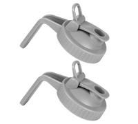 Jar Pour Spout Lid 2pcs Set, Wide Mouth Lids With Handle And Silicone Gasket, Airtight Leak-Proof Design For Smooth Liquid, Converts Jar To Pitcher, 11x8.5cm