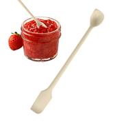 Jar Scraper Spatula - Double-Headed Silicone Spoon, Butter Spreader and Baking Kitchen Gadget | Non-Stick Double-Ended Silicone Spatula for Cake, Bread, Cream, Jam, Condiments, Reusable Household Tool