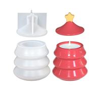 Jar Silicone Mold - Christmas Presents for Women | Casting Supplies Reusable Resin Jar with Lid Cement, Plaster and Art Projects, Ideal for Teachers, Holiday Enthusiasts, Home Crafting and Workshops