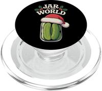 Jar To The World Holly Holiday Pun - Divertente sottaceto natalizio PopSockets PopGrip per MagSafe