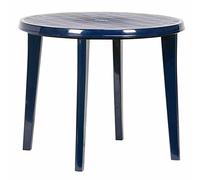 Jardin 137.213 Tabella Lisa, Interamente in plastica ø 90 x H 73 cm, Blu