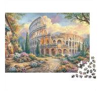 Jardín Coliseo Extra Thick Cardboard Paisajes históricos de Roma Jigsaw Puzzle Bundle Stress Relief Holiday Activity Gift for Family Puzzle Collectors Age 12 Up 70x50cm/1000pcs