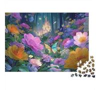 Jardín de flores de fantasía_1 Puzzle Classico 1000 Pezzi Cartone Resistente Per Adulti, Sfida Impossibile Difficile, Antistress, Ottimo Regalo Di Relax 52x38cm/1000pcs